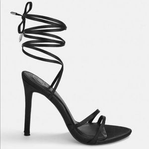 Black pointed heel